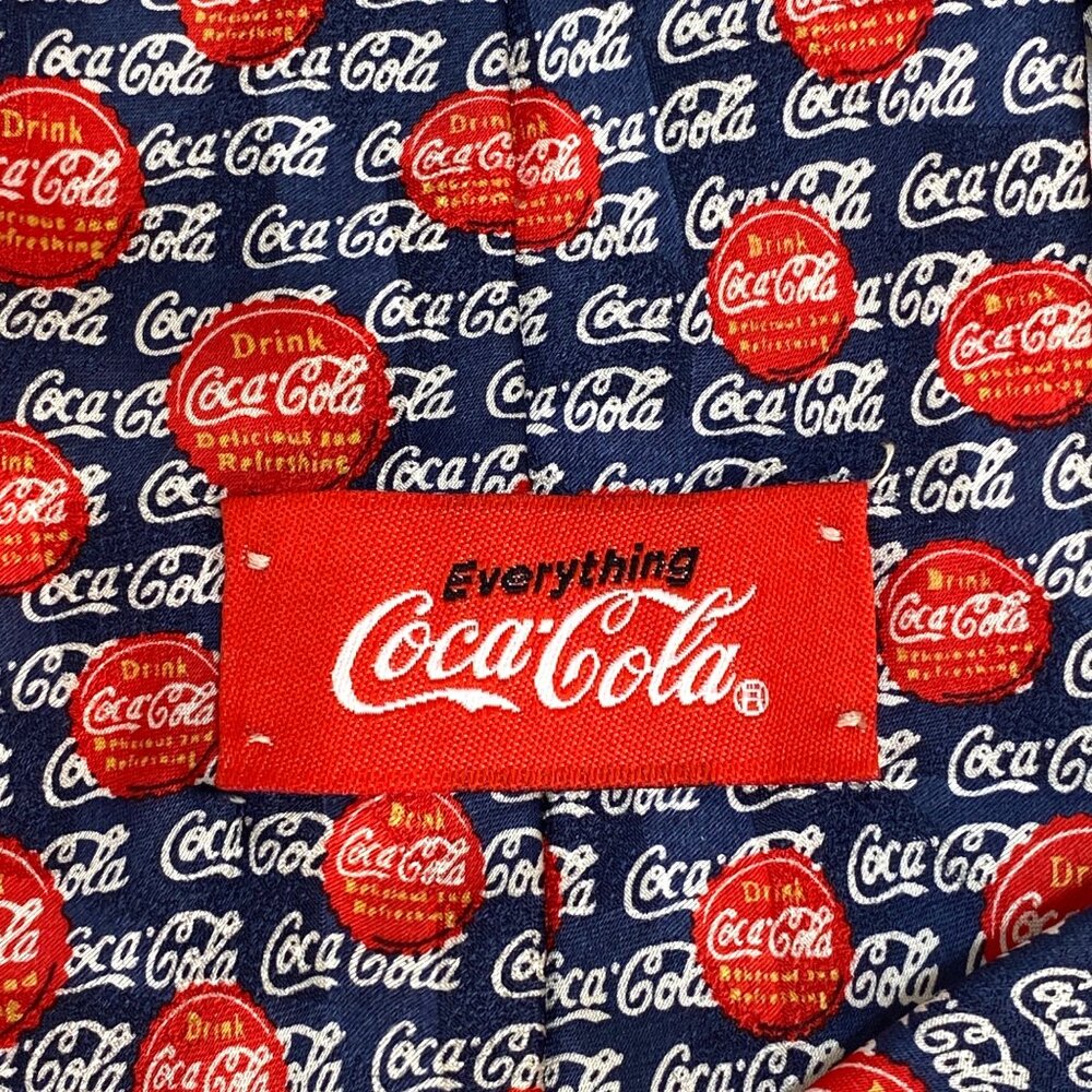 Everything Coca-Cola Vintage Rare Collectible Retro Novelty Men's Dress Neck Tie - Picture 5 of 9